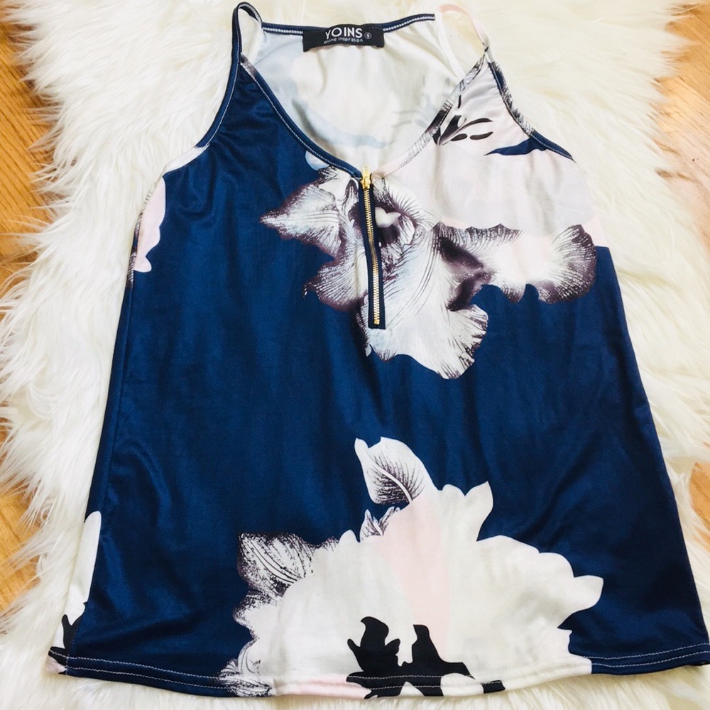 Yoins • Floral Print Sleeveless Top